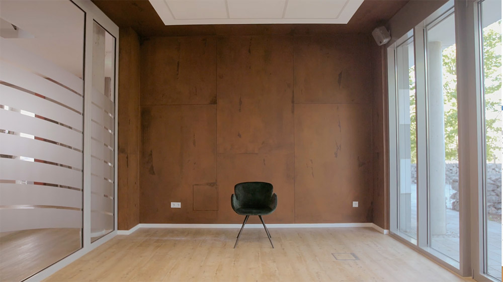 Wandbeschichtung Rostoptik