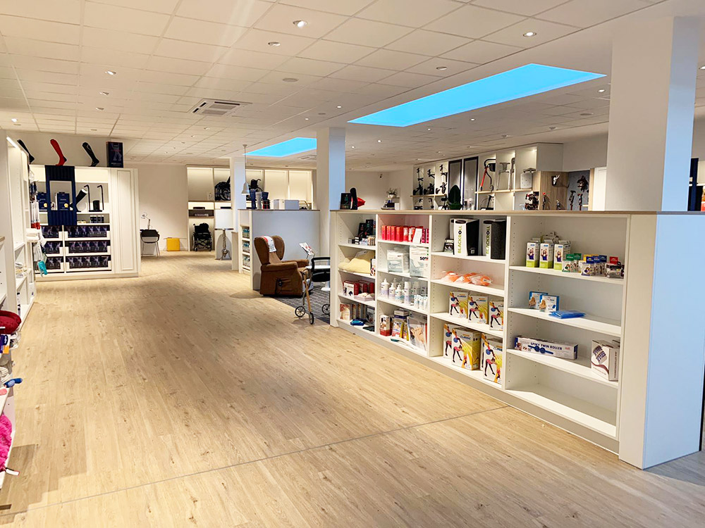 Designbelag für Sanitätshaus