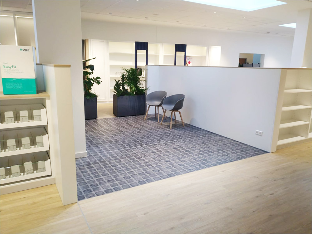 Designbelag für Sanitätshaus